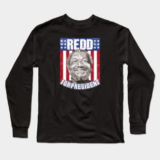 Redd Foxx Fred for President Long Sleeve T-Shirt